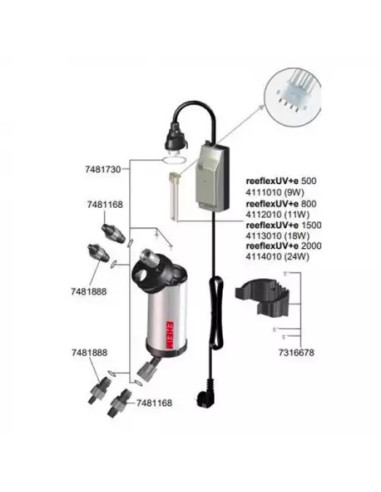EHEIM ReeflexUV+e 800 - 11 Watts - Filtre UV Wifi pour aquarium