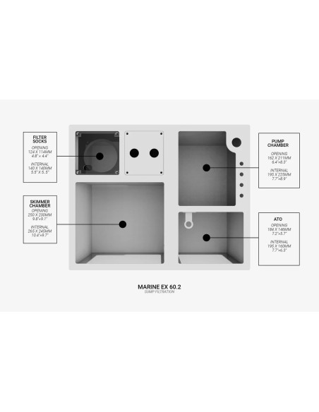 Marine EX 110.4 Aspen WATERBOX - Aquarium Marin 300 L