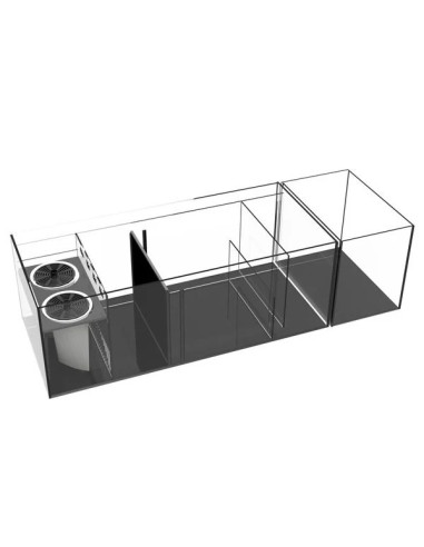 Infinia Reef 190.5 Noir WATERBOX - Aquarium Récifal 517 L