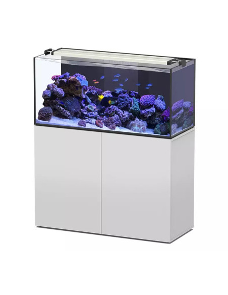 Aquarium AQUATLANTIS Aquaview sw 120 + Meuble Blanc + Décantation
