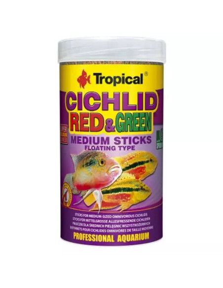 CICHLID RED&GREEN MEDIUM STICKS 1000ml