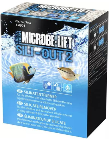 MICROBE-LIFT Sili-Out 2 500 ml anti-silicate pour aquarium d'eau douce et d'eau de mer