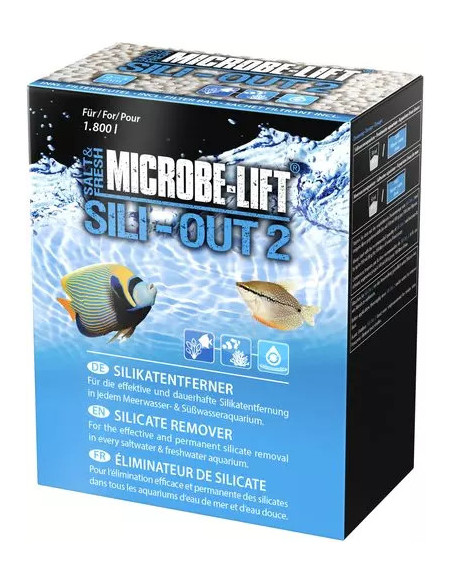 MICROBE-LIFT Sili-Out 2 500 ml anti-silicate pour aquarium d'eau douce et d'eau de mer