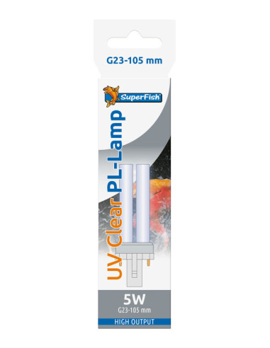 Superfish - Lampe UV PL 5W G23-105MM pour Bassin
