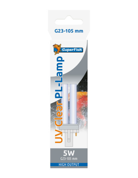 Superfish - Lampe UV PL 5W G23-105MM pour Bassin