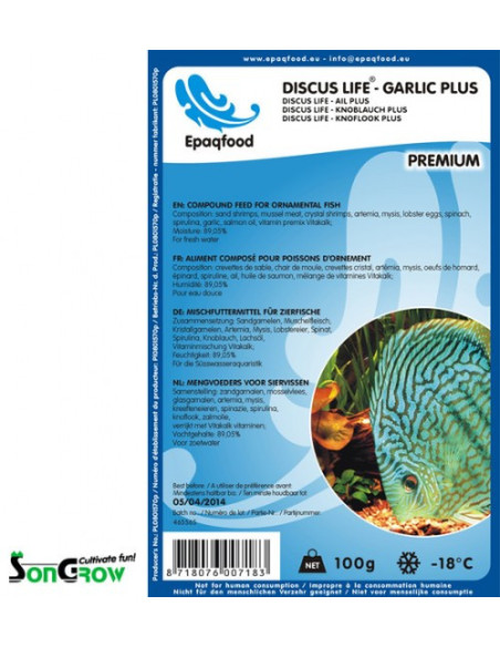 DISCUS LIFE - GARLIC PLUS - 100 g