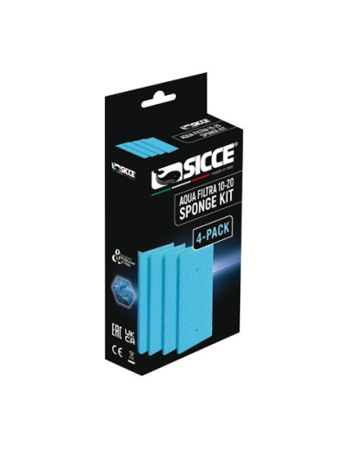CARTOUCHE MOUSSES pr- filtre AQUAFILTRA 10/20 (4pc) SICCE